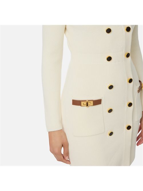 Mini abito in maglia con decorazioni gioiello ELISABETTA FRANCHI | AM04S56E2/DZ9